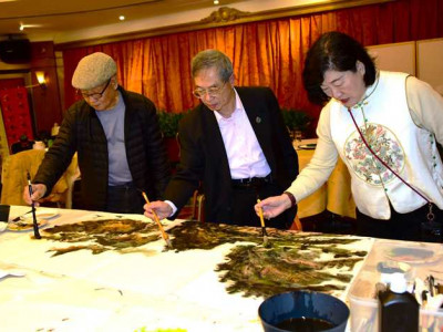 澳娛綜合舉行文化界書畫雅集新春聯歡會