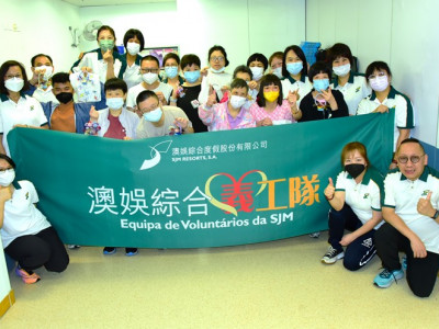 澳娛綜合義工與特奧學員合作製作環保小手工 促傷健共融 發揚企業關愛精神